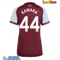 Aston Villa Boubacar Kamara #44 Replica Home Shirt Ladies 2025-26 Short Sleeve